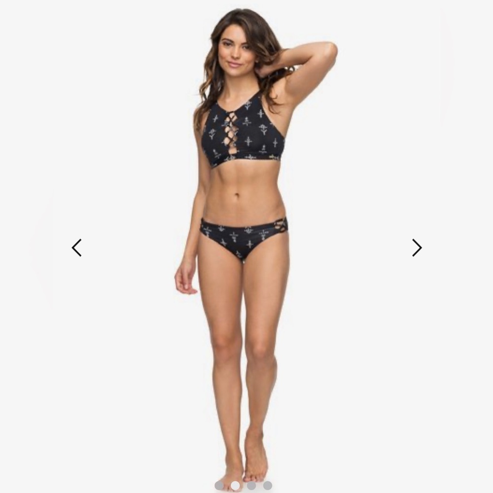 👙 ROXY Softly Love Crop Bikini Top and Bottoms Set